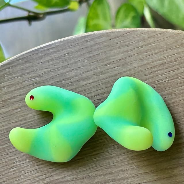 Colorful custom earmolds